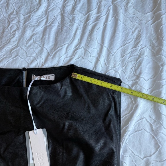 Please Leather Black Structured Shoulder Pad Dress - Picture 6 of 6